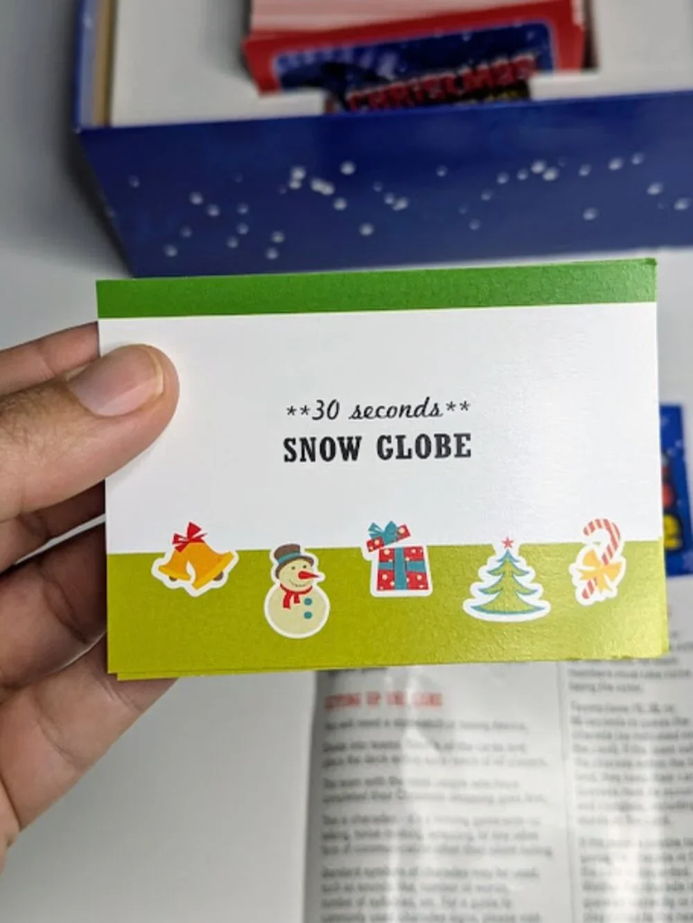 Outset Christmas Charades Game 220 Cards Family Holiday Party Game